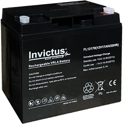 INVICTUS FL12-17 ΜΠΑΤΑΡΙΑ ΜΟΛΥΒΔΟΥ 17AH 12V INVICTUS