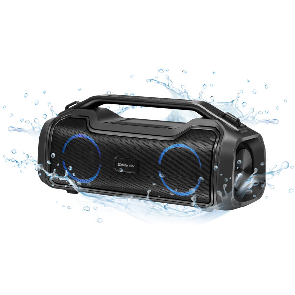 DEFENDER PORTABLE BLUETOOTH SPEAKER BEATBOX 50 black BT/FM/USB/TF/AUX/Light