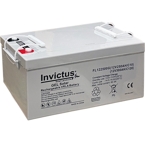 INVICTUS FL12-250 SOLAR ΜΠΑΤΑΡΙΑ ΜΟΛΥΒΔΟΥ GEL 250AH 12V INVICTUS