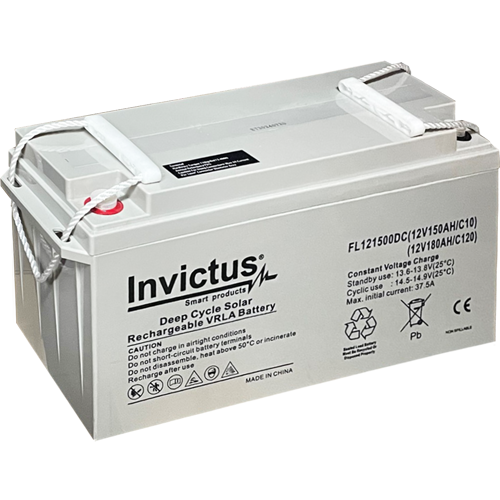 INVICTUS FL12-150 SOLAR ΜΠΑΤΑΡΙΑ ΜΟΛΥΒΔΟΥ 150AH 12V INVICTUS