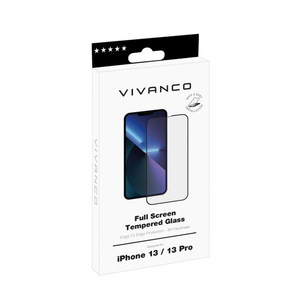 VIVANCO 2.5D JAPAN FULL TEMPERED GLASS IPHONE 13 / 13 PRO