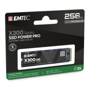 EMTEC SSD M2 PCIe 3.0 X300 256GB INTERNAL