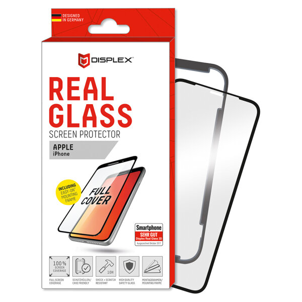 DISPLEX REAL GLASS 3D FULL GLUE IPHONE 12 / 12 PRO 6.1' black