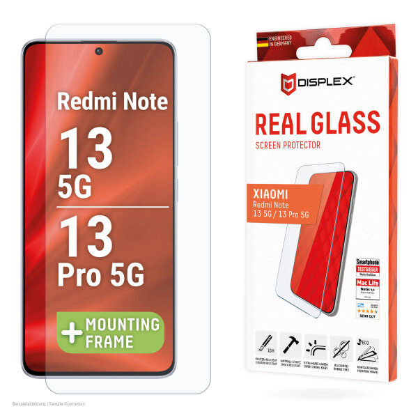 DISPLEX REAL GLASS 2D XIAOMI REDMI NOTE 13 5G / REDMI NOTE 13 PRO 5G