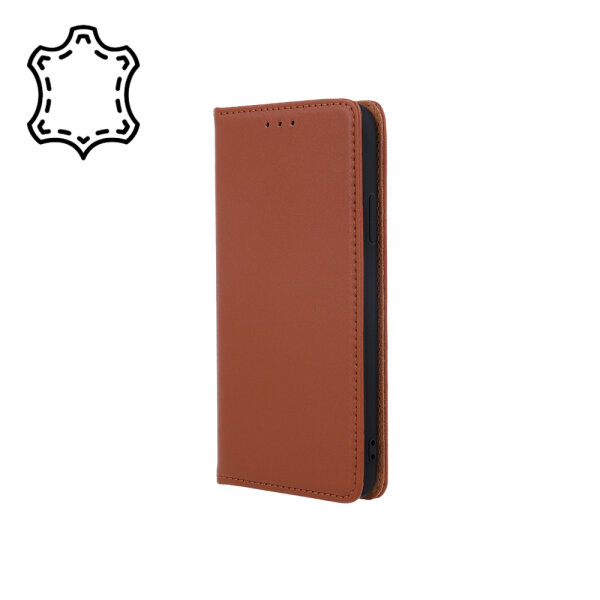 SENSO GENUINE LEATHER STAND BOOK XIAOMI REDMI 13C 4G / POCO C65 brown