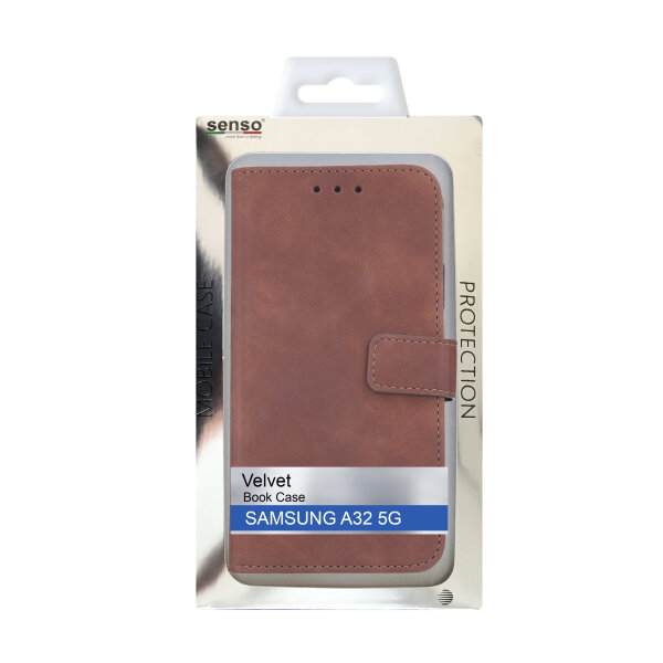 SENSO VELVET BOOK SAMSUNG A32 5G brown