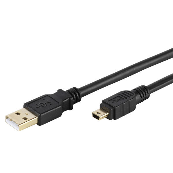 VIVANCO DATA CABLE MINI USB HIGH SPEED 3m black