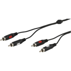 VIVANCO AUDIO CONNECTION CABLE 2X RCA TO 2X RCA 2.5m black