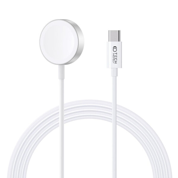 TECH PROTECT ULTRABOOST MAGNETIC MAGNETIC CHARGING TYPE-C CABLE 120CM APPLE WATCH white