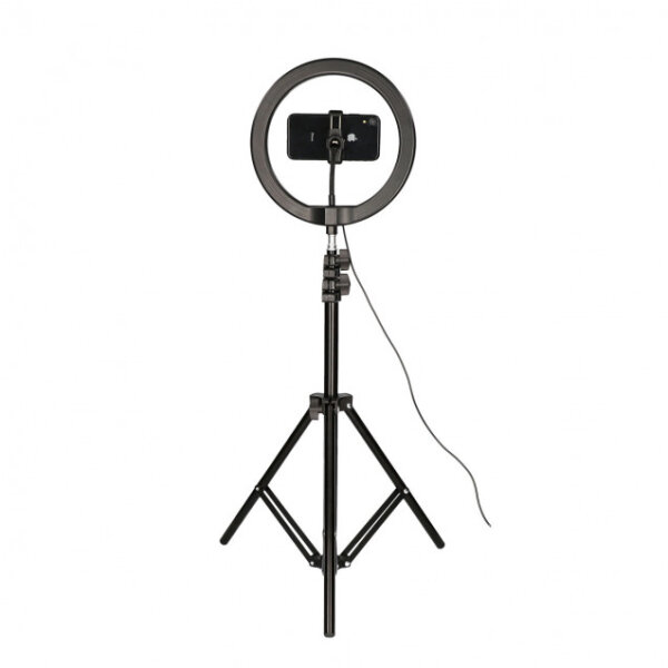 KSIX KIT STUDIO LIVE MAX KSIX LED RING WITH FLOOR TRIPOD 1.60 M FOR SMARTPHONE