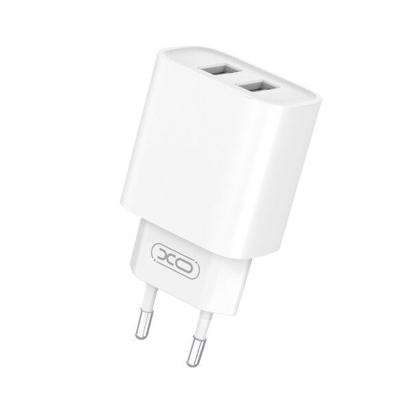 XO TRAVEL CHARGER CE02C 2 PORTS 2.1A white