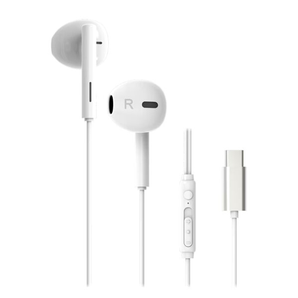 VIVANCO STEREO HANDSFREE WITH TYPE C PLUG white