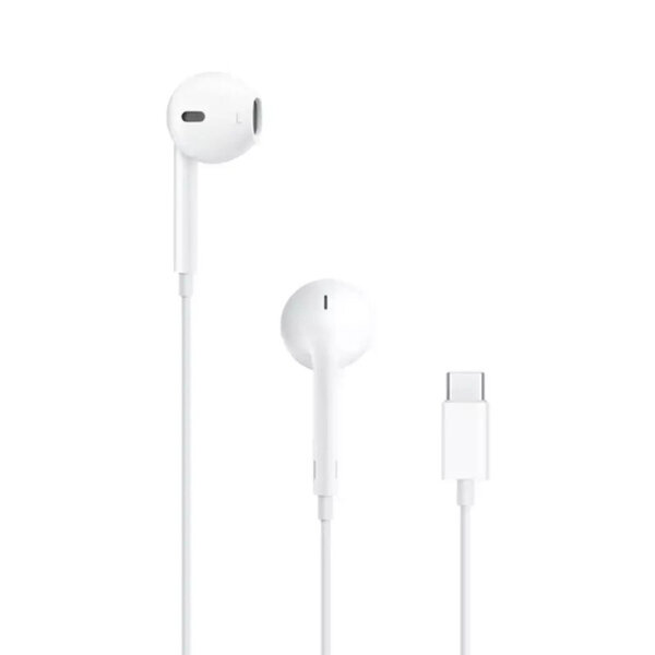 ORIGINAL APPLE HANDSFREE EARPODS STEREO TYPE C CONNECTOR white blister