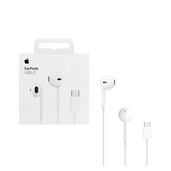 ORIGINAL APPLE HANDSFREE EARPODS STEREO TYPE C CONNECTOR white blister