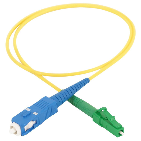 VIVANCO FIBRE OPTIC NETWORK CABLE LC/APC to SC/UPC 10Gbit/s 5m yellow