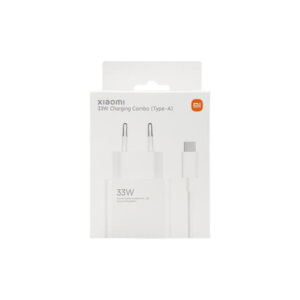 ORIGINAL XIAOMI MI TRAVEL CHARGER 33W + Type C DATA CABLE white