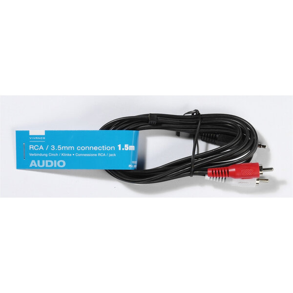 VIVANCO BULK AUDIO CONNECTION CABLE 3.5mm TO 2X RCA 1.5m