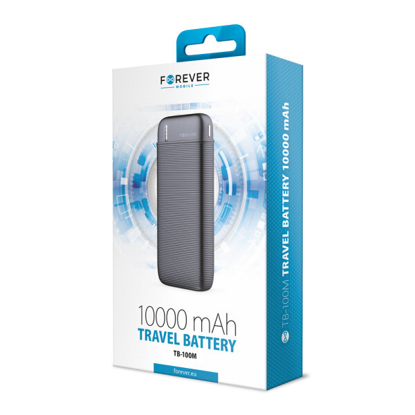 FOREVER POWERBANK 10000mAh TB-100M black