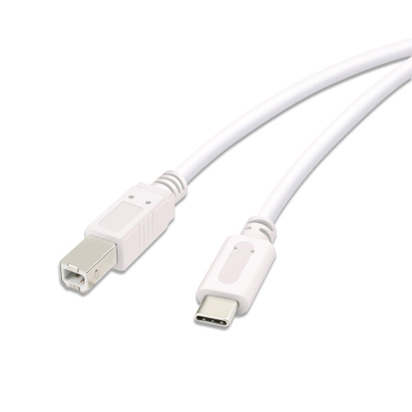 VIVANCO TYPE C TO TYPE B USB CABLE 1.8m white