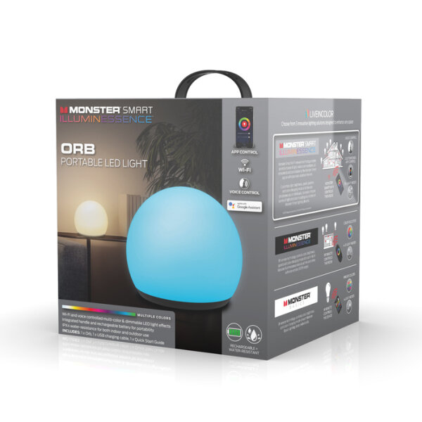 MONSTER ILLUMINESSENCE SMART ORB PORTABLE INTERNAL / EXTERNAL