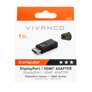 VIVANCO DISPLAYPORT plug TO HDMI socket ADAPTER