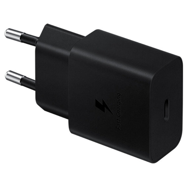 ORIGINAL SAMSUNG FAST TRAVEL CHARGER 15W + TYPE C DATA CABLE black