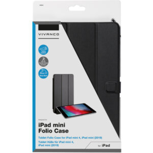 VIVANCO TABLET FOLIO CASE IPAD MINI 8.3 (6th GEN 2021) WAKE UP FUNCTION  black