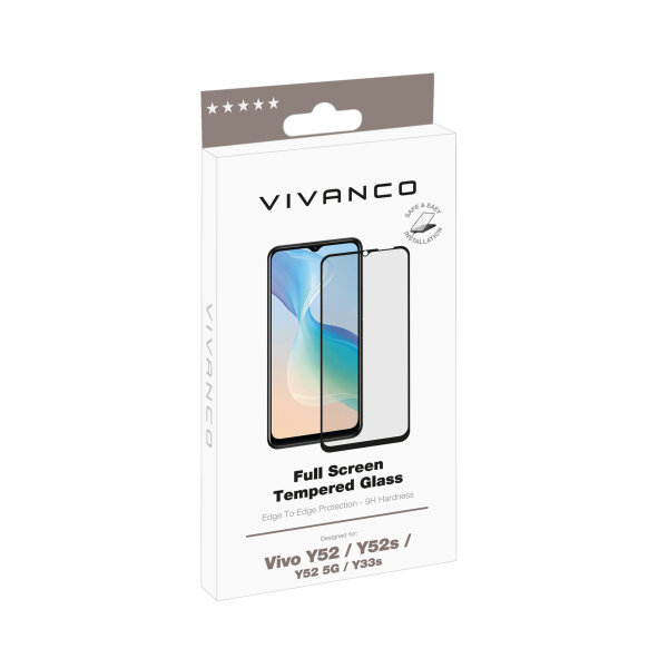 VIVANCO 2.5D JAPAN FULL TEMPERED GLASS VIVO Y76 5G