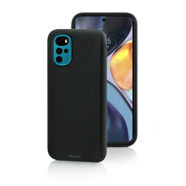 FONEX TPU CASE 0.6mm MOTOROLA MOTO E32 black backcover