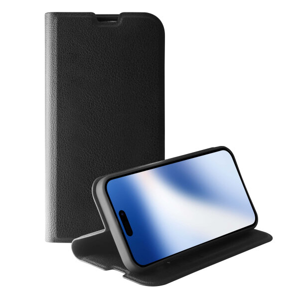 VIVANCO PREMIUM WALLET BOOK CASE IPHONE 15 black