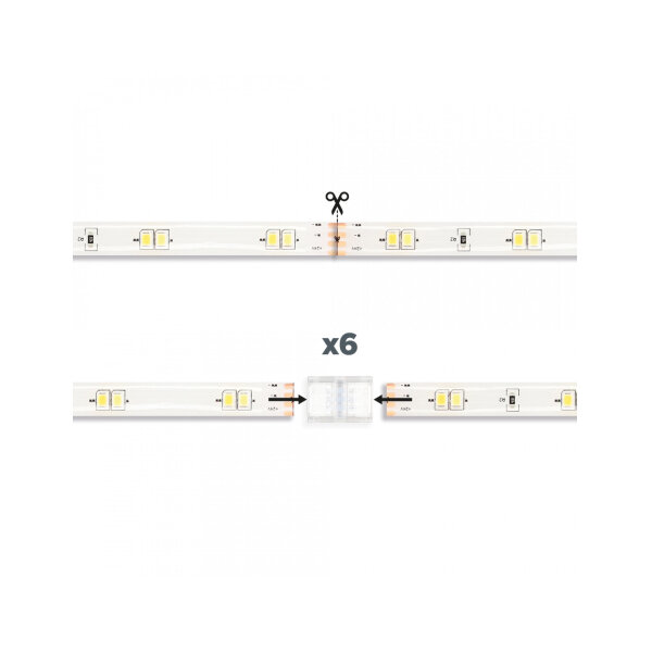 Ksix WIFI LED STRIP CCT WHITE 5m TRIMMABLE 1000 lumens + REMOTE CONTROL