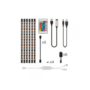 Ksix COLORED LED TV STRIPS RGB 3m WIRELESS + REMOTE CONTROL