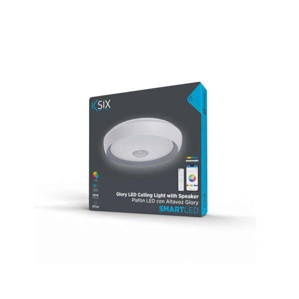 KSIX LIGHT CEILING GLORY LED 52W RGBIC+CCT BUILT-IN SPEAKER