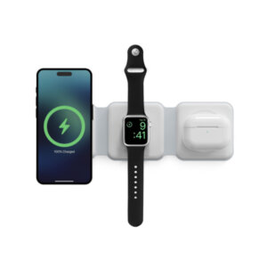 Ksix Qi STATION 3IN1 CHARGER FOR SMARTPHONE, AIRPODS, APPLE WATCH 15W white