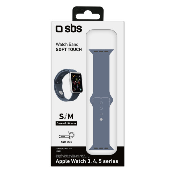 Ksix SMARTWATCH STRAP COMFY FOR APPLE WATCH SERIES 42/44/45/49mm black