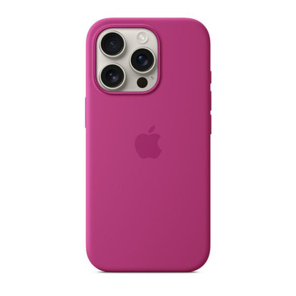 ORIGINAL APPLE SILICONE CASE MAGSAFE IPHONE 16 PRO fuchsia