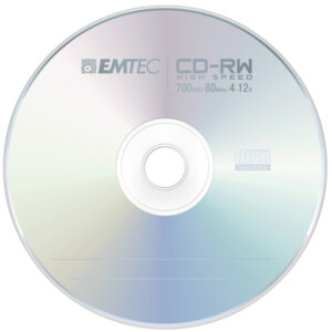 EMTEC CD-RW 700MB / 80 MIN 4-12x SLIM 5pcs JEWEL CASE