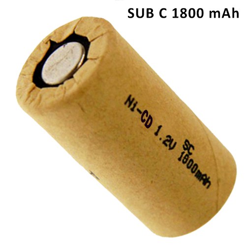 NI CD 1800mAh SUB C ΜΠΑΤΑΡΙΑ ΕΠΑΝΑΦΟΡΤΙΖΟΜΕΝΗ TC BATTERY