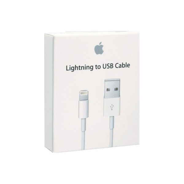 ORIGINAL APPLE DATA CABLE LIGHTNING 1m 18W 2A white