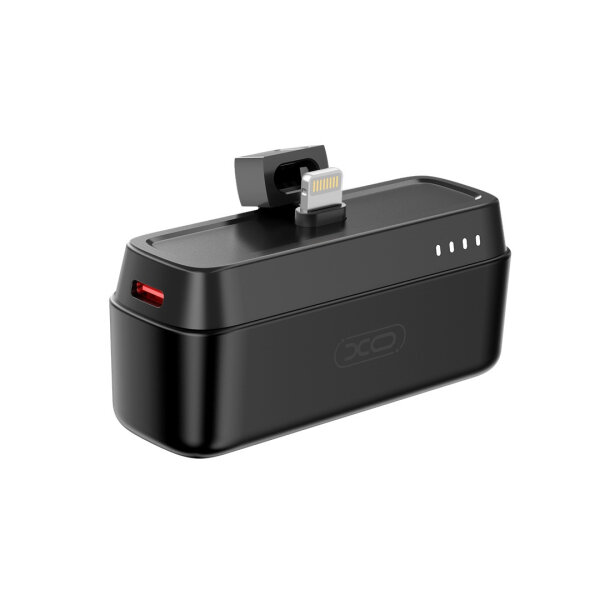 XO POWERBANK MINI 5000 mAh 20W LIGHTNING CHARGING black