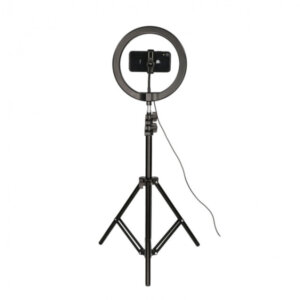 KSIX KIT STUDIO LIVE MAX KSIX LED RING WITH FLOOR TRIPOD 1.60 M FOR SMARTPHONE