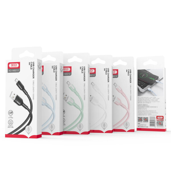 XO USB TO LIGHTNING NB212 DATA CABLE 1m 2.1A white